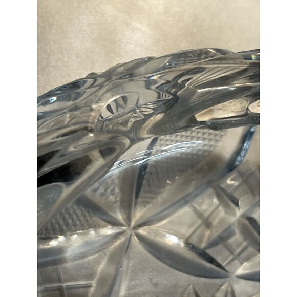 Antique American Brilliant Cut Glass Ashtray – 6” with Cigarette Rests – Deep Ge - Picture 3 of 5